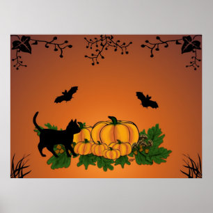 autumn, Happy Halloween ! Poster