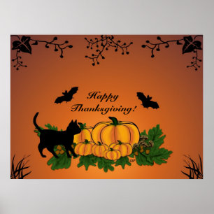autumn, Happy Thanksgiving ! Poster