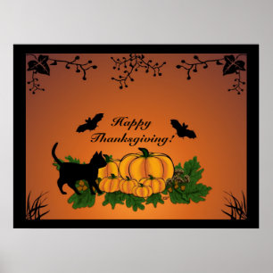 autumn, Happy Thanksgiving ! Poster