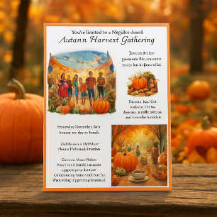 Autumn Harvest Block Party  Flyer