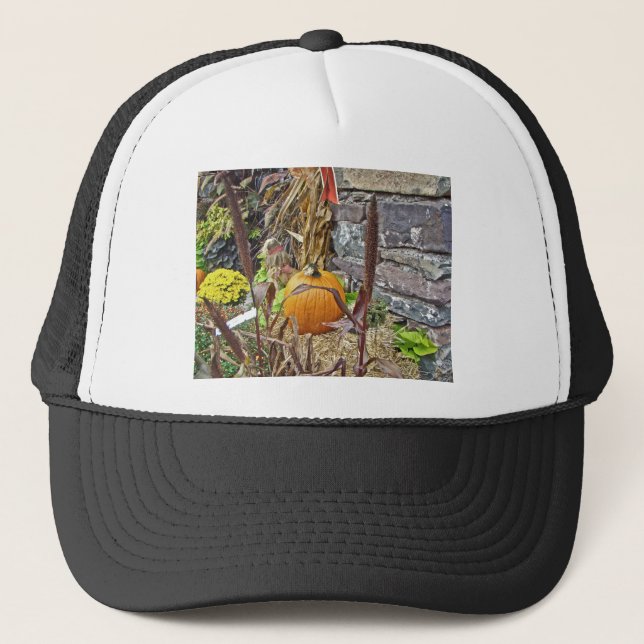 Autumn Harvest Bounty Trucker Hat (Front)
