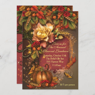 Autumn Harvest Celebration Invitations