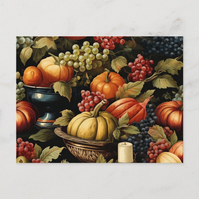 Autumn harvest, colours of fall, postcard (Front)
