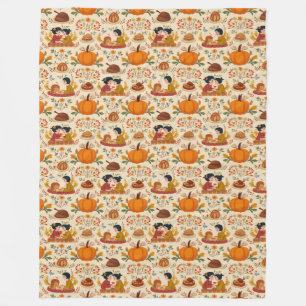 Autumn Harvest Fleece Blanket
