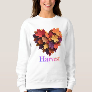 Autumn Harvest Heart Leaves Sweatshirt