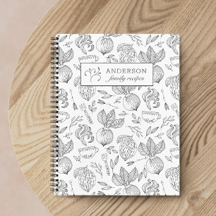 Autumn Harvest Personalised Family Recipe Book