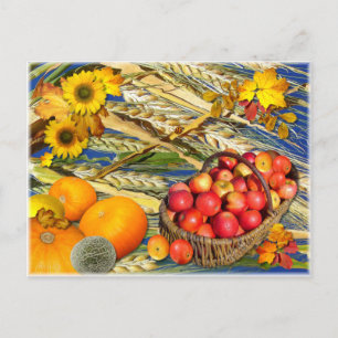 AUTUMN HARVEST ~ Postcard