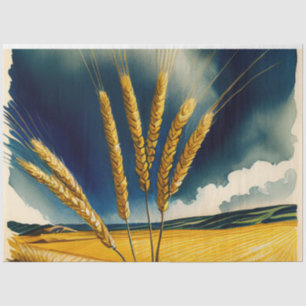 Autumn Harvest Prairie Gold Tissue Paper
