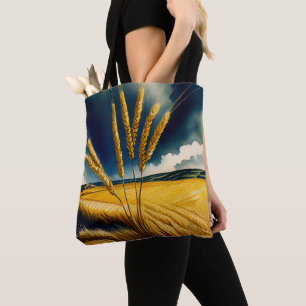 Autumn Harvest Prairie Gold Tote Bag