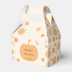 Autumn Harvest Pumpkin Pastel 2 Baby Shower Favour Box