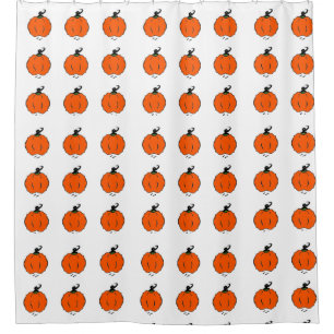 Autumn Harvest Pumpkins Shower Curtain