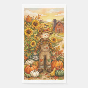 Autumn Harvest Scarecrow Napkin