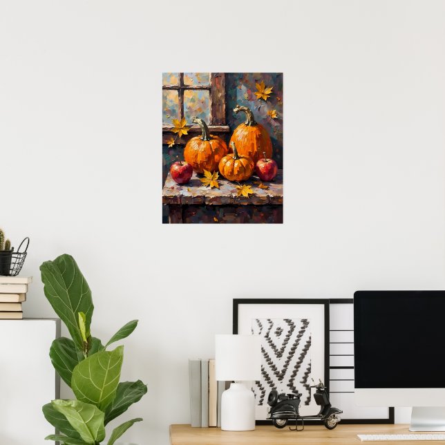 Autumn Harvest Still Life Poster (Home Office)