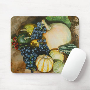 Autumn Harvest Still Life with Pumpkins, Gourds Mouse Pad