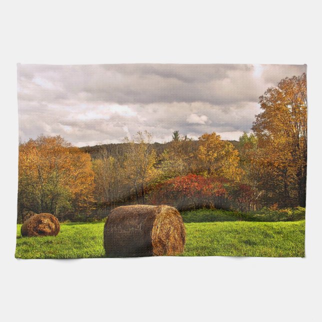 Autumn Harvest Tea Towel (Horizontal)