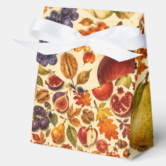 Autumn Harvest Watercolor Pattern Favour Box