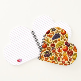 Autumn Harvest Watercolor Pattern Notebook
