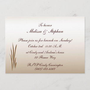 Autumn Harvest Wedding Brunch Invitation