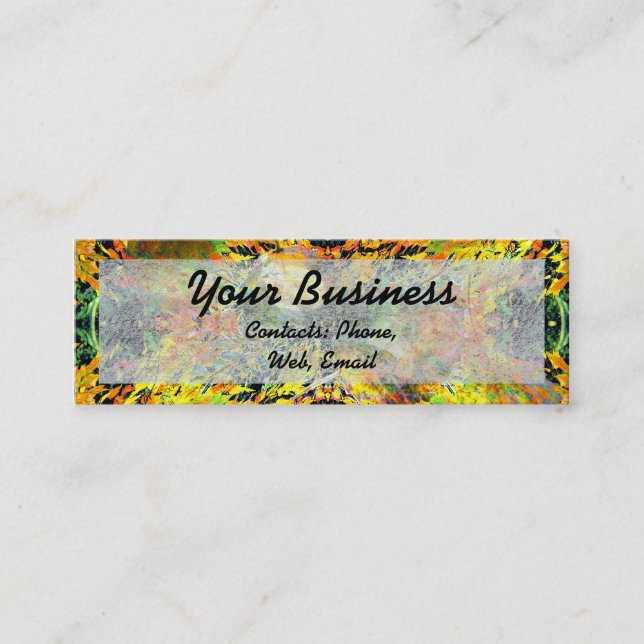 Autumn Heart Mini Business Card (Front)