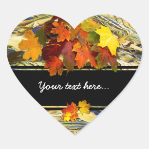 Autumn ~ Heart Sticker