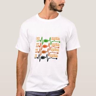 Autumn Heartbeat Fall Autumn Pumpkin  T-Shirt