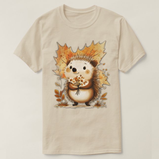  Autumn Hedgehog T-Shirt (Design Front)