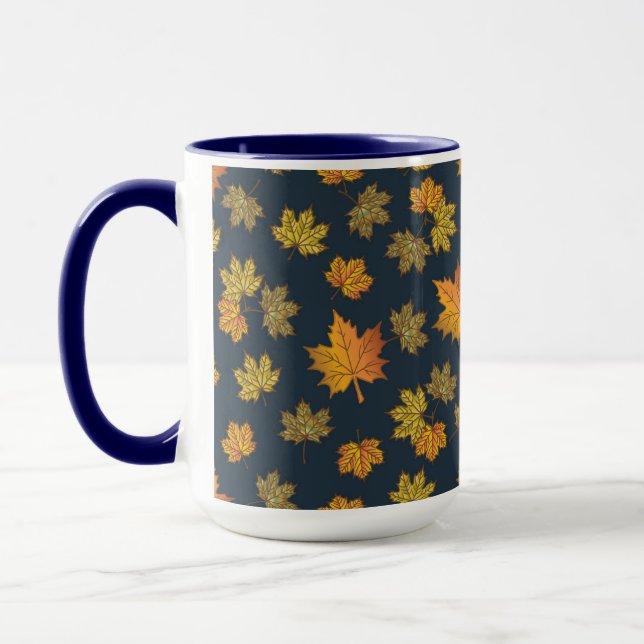 Autumn Herbs & Acorns Mug (Left)
