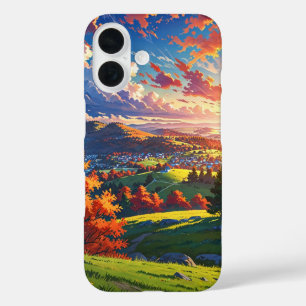 Autumn Hilltop Panorama iPhone 16 Case