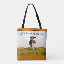 Autumn Holstein Cow Life is better on the farm