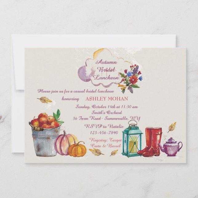 Autumn Images Invitation (Front)