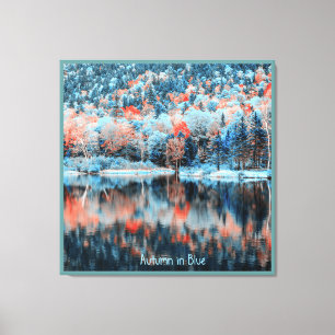 Autumn in Blue Canvas Print