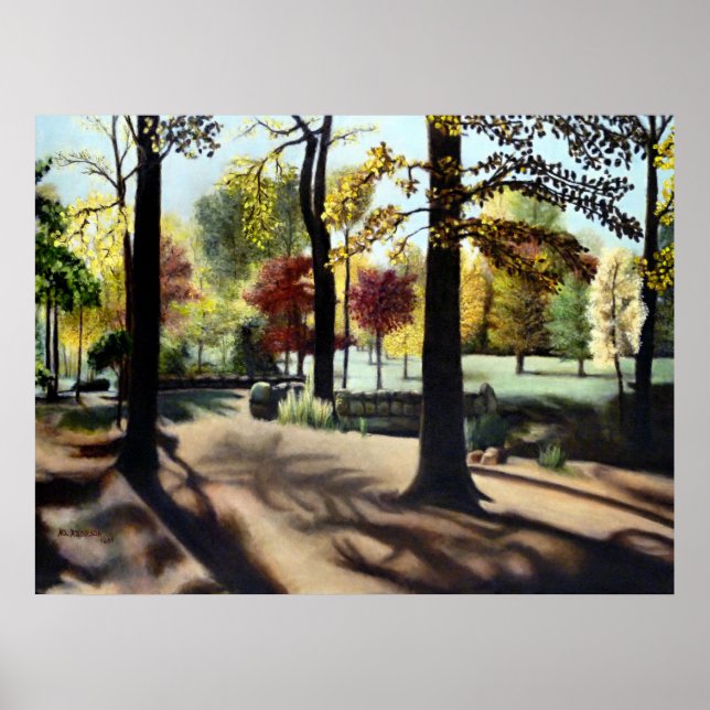 Autumn in Branch Brook Park, NJ. Poster (Front)