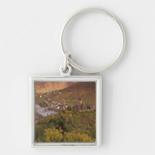 Autumn in Cochem, Rheinland Pfalz, Germany Key Ring