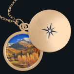 Autumn in Colorado Gold Plated Necklace<br><div class="desc">Beautiful colours of Autumn in Colorado.</div>
