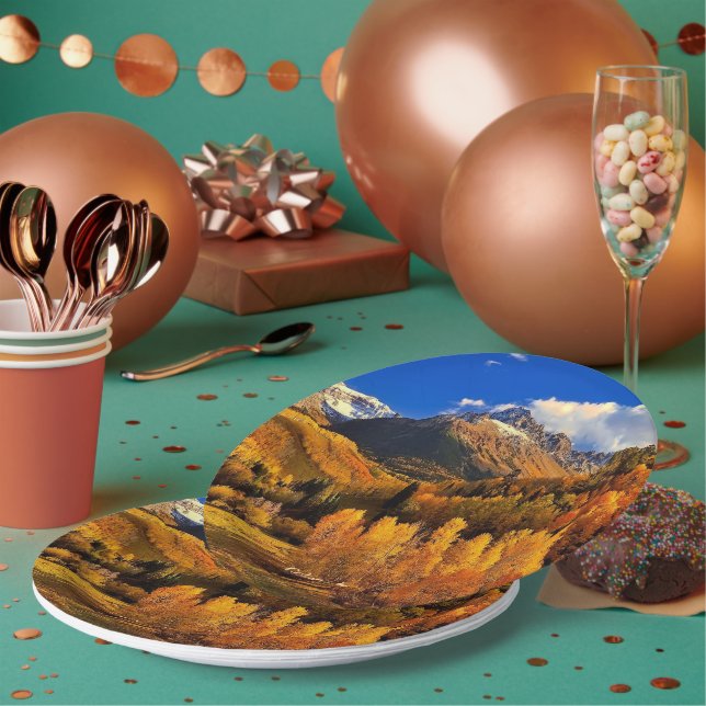 Autumn in Colorado Paper Plate (Multi)