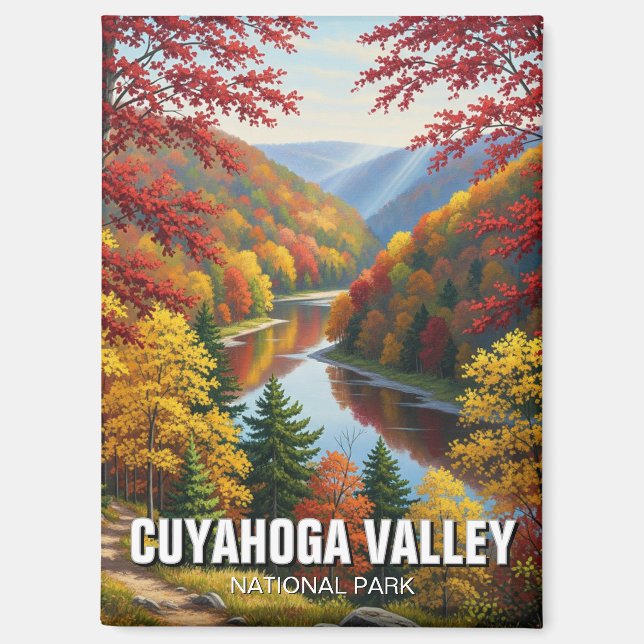 Autumn in Cuyahoga Valley National Park Ohio Magnet (Front)
