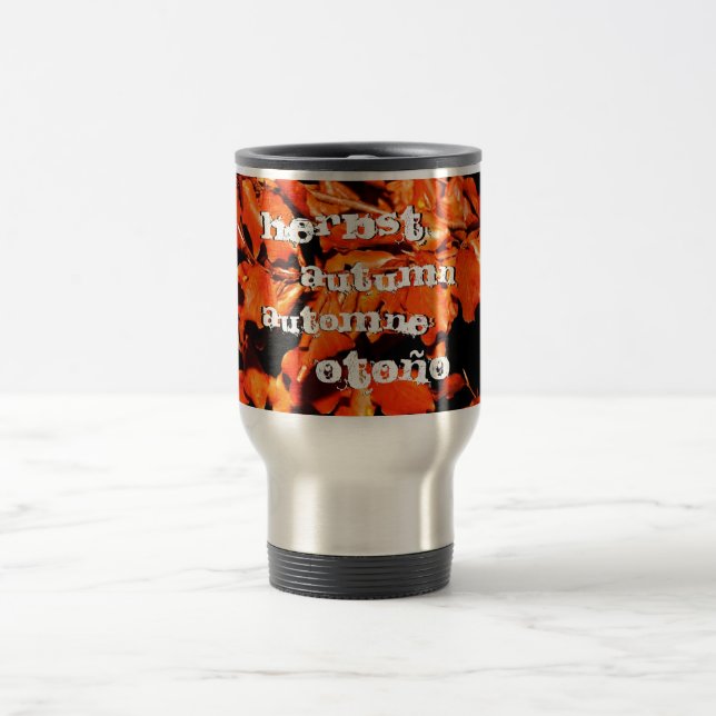 Autumn in Forest Travel Mug (Center)