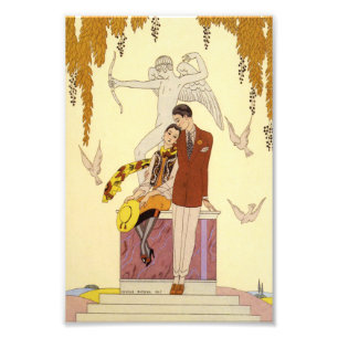 Autumn in France Art Deco Photo Print