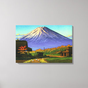 Autumn in Funatsu Mt Fuji Kawase Hasui 1953 Poster Canvas Print