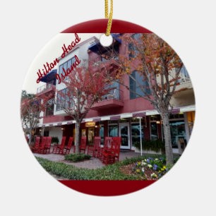 Autumn in Hilton Head Island - Harbour Town Shops Ceramic Tree Decoration