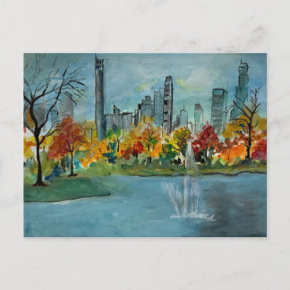 Autumn in Jacquline Kennedy Reservoir  Postcard