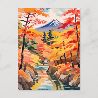 Autumn In Japan - Japanese Autumn Postcard