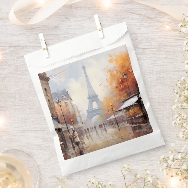 Autumn in Paris France Favour Bags (Clipped)