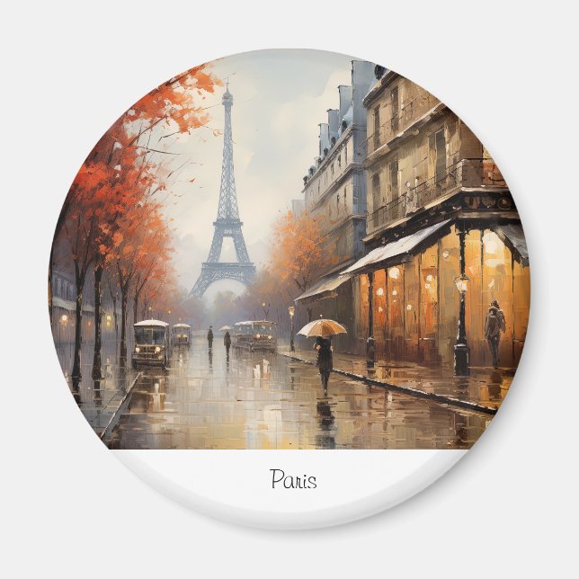 Autumn in Paris France Magnet (Front)