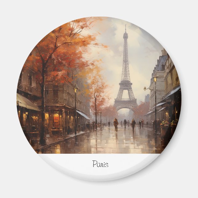 Autumn in Paris France  Magnet (Front)