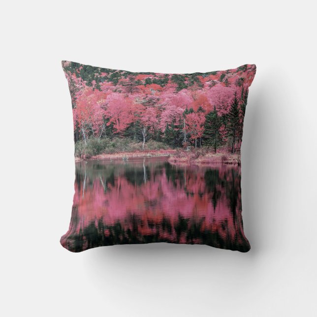 Autumn in Pink Pillow (Front)