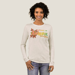 Autumn in Rochester New York with Fall Leaves Tri-Blend Shirt