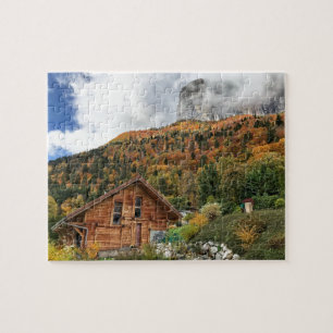 Autumn in the Alps, Haute-Savoie, French Alps Jigsaw Puzzle