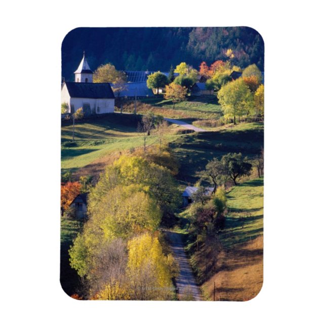Autumn in the Alps Magnet (Vertical)