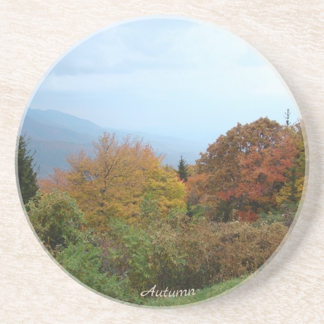 Autumn in the Blue Ridge Mountains Coaster (Front)